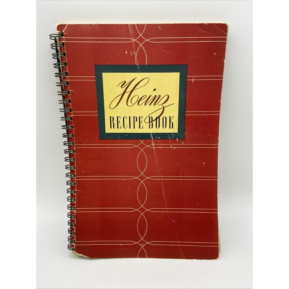 Vintage‎ Heinz Recipe Book Spiral Bound 57 Advertising Cookbook Mid-Century Red